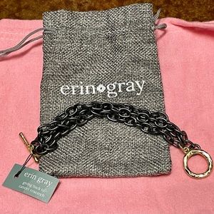Erin Gray “The Harley” Bracelet in Gunpowder and Gold, NWT